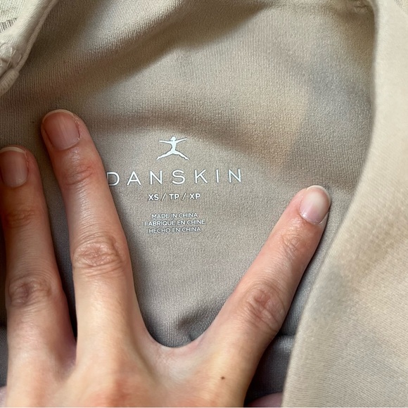 Danskin XS Beige Workout Lounge Set with Crew Neck Sweatshirt & Leggings - Picture 4 of 4